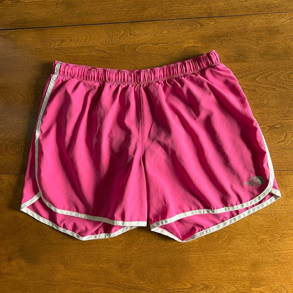 The North Face pink running shorts M